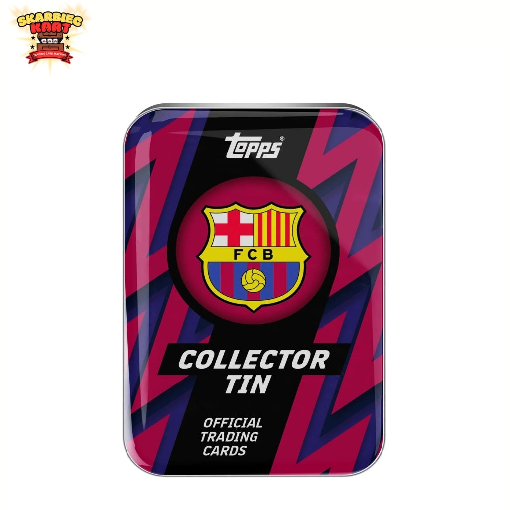 2025-26 Topps Soccer FC Barcelona kolekcjonerska puszka