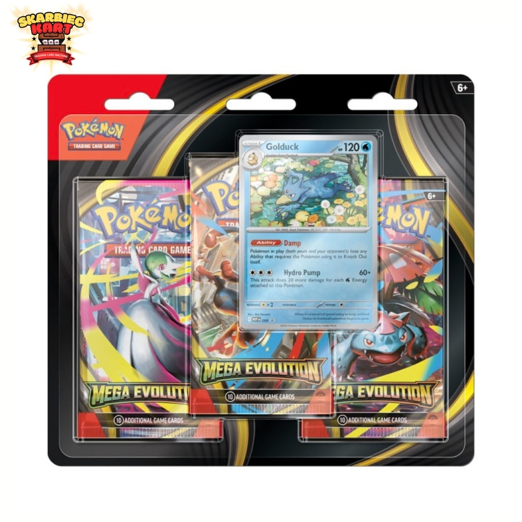 Pokemon TCG: Mega Evolution 01 - 3-Pack Blister - Golduck