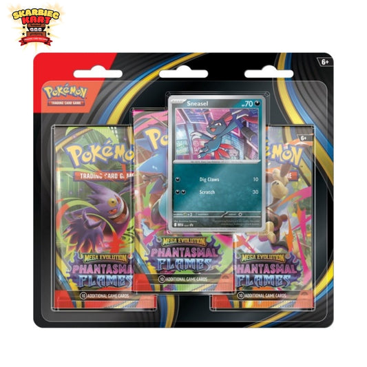 Pokémon TCG: Mega Evolution - Phantasmal Flames - 3-Pack Blister - Sneasel