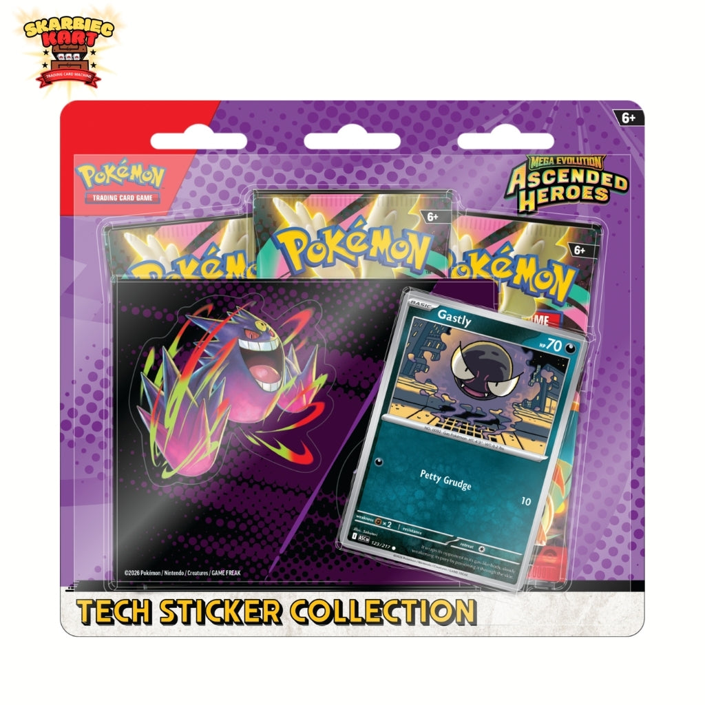 Pokémon TCG: Mega Evolution - Ascended Heroes - Tech Sticker Collection - Gastly/Mega Gengar