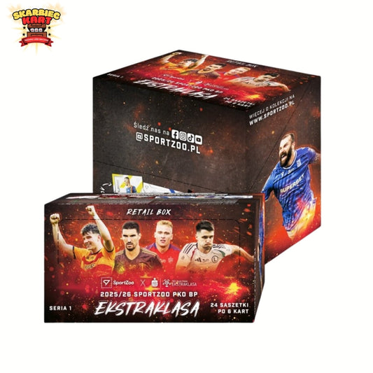 Retail box - karty piłkarskie SportZoo PKO BP Ekstraklasa 2025/26 - Seria 1