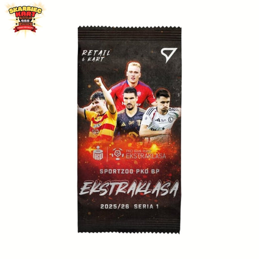 Retail saszetka - karty piłkarskie SportZoo PKO BP Ekstraklasa 2025/26 - Seria 1