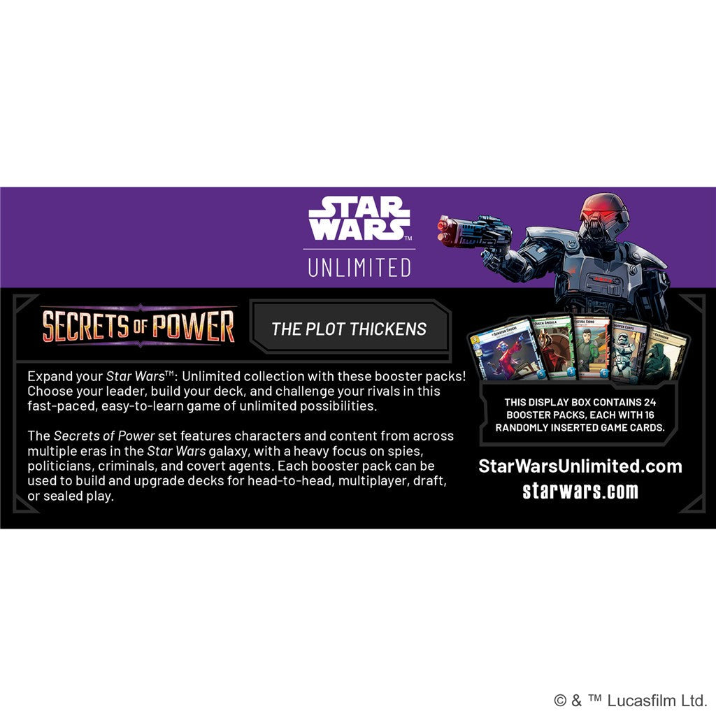 Star Wars: Unlimited Card Game - Secrets of Power - Booster Display (24)